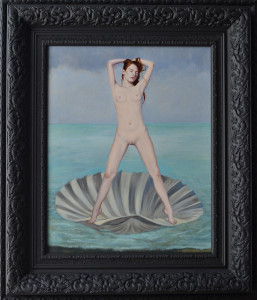 César Córdova. Venus. 2015. 50 x 40 cm. Óleo sobre tela.